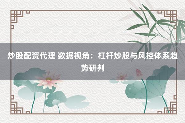 炒股配资代理 数据视角：杠杆炒股与风控体系趋势研判
